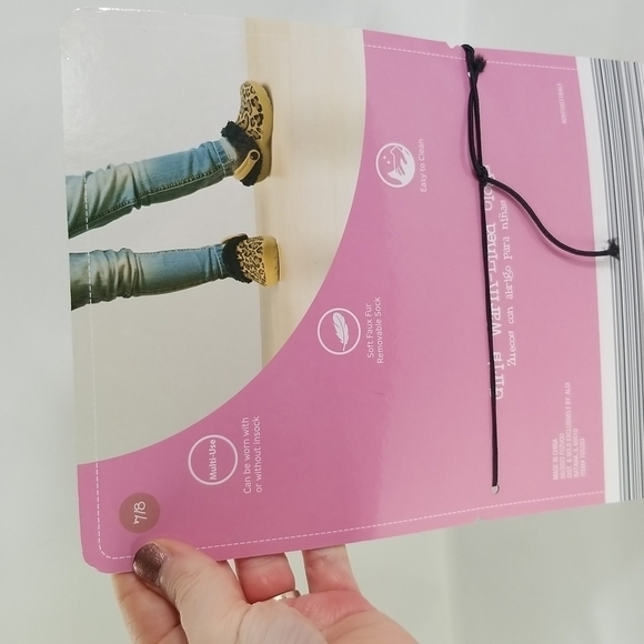 LILY & Dan Leopard Print Warm Lined Rubber Clogs with Removable Liner - NWT - Picture 6 of 8